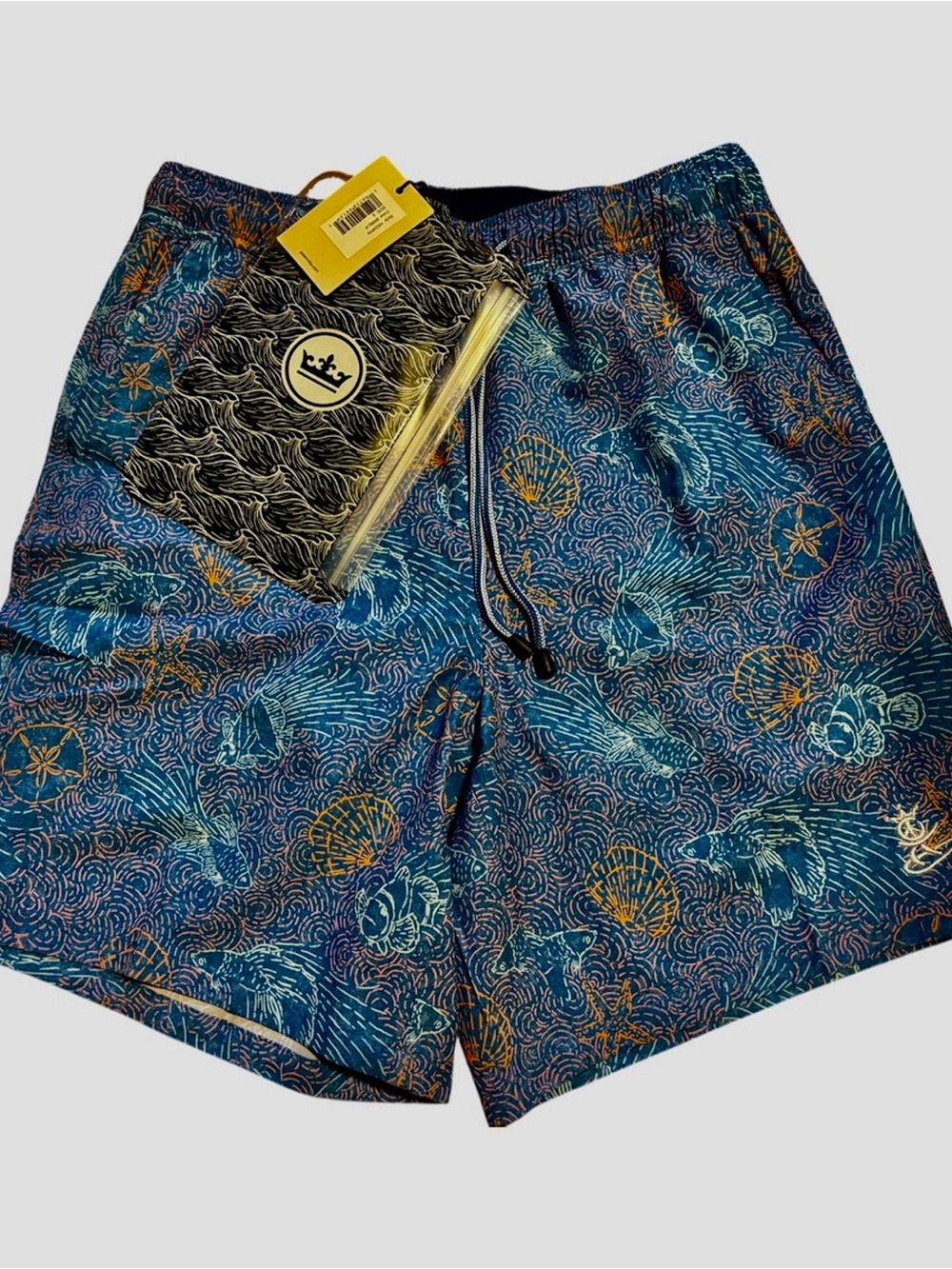 NWT SCOTTY CAMERON GALLERY Peace Surfer Making Waves Swim Trunk Shorts S Beach